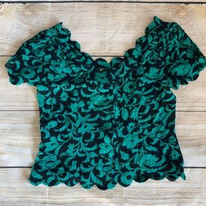 Maeve by Anthropologie Scalloped Top